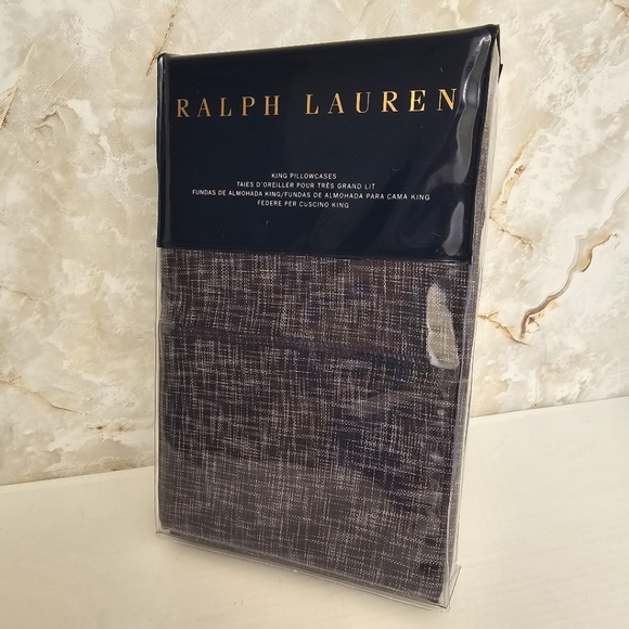 Ralph Lauren Journey's End Montray 1 Pair King Pillowcases - Picture 8 of 10